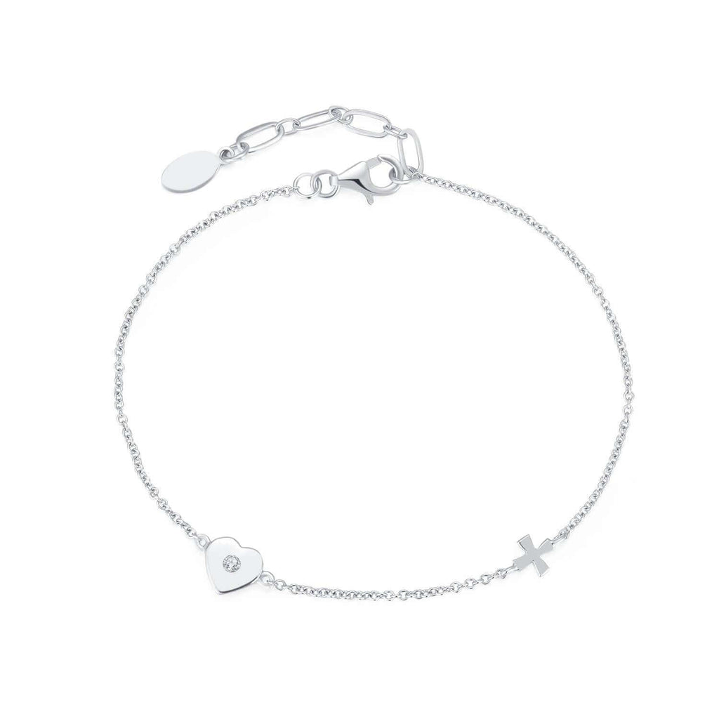 Infinity Love Heart God Cross Bracelets Christian Bracelet Religious Gift for Women Girls - Trendolla Jewelry
