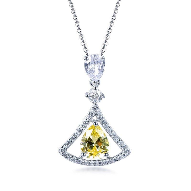 Yellow Topaz Necklace - Trendolla Jewelry